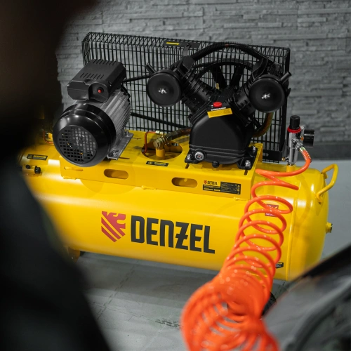 Компрессор воздушный BCV2300/100, ременный привод, 2.3 кВт, 100 литров, 440 л/мин Denzel купить в Москве с доставкой по всей России | ProtosMarket.ru