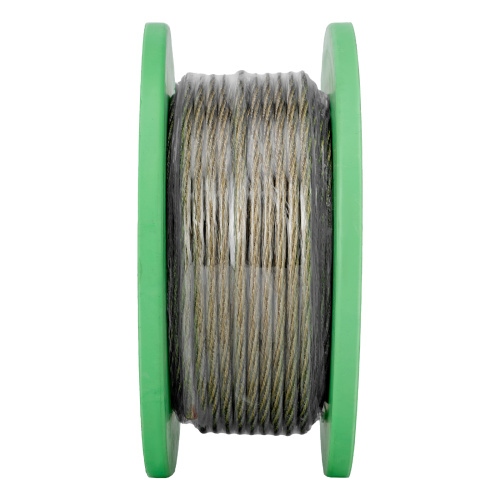 Трос металлополимерный прозрачный ПР-5.0, толщина 5.0 мм, катушка 50 метров Сибртех купить в Москве с доставкой по всей России | ProtosMarket.ru