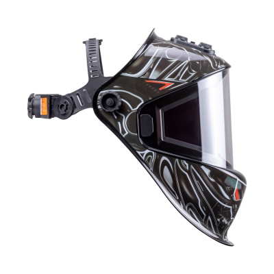 Маска сварщика КОРУНД МЕГА "чёрная" (ф-р MEGA, внеш. регулировка) в коробке купить в Москве с доставкой по всей России | ProtosMarket.ru