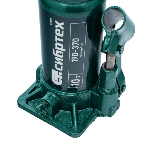 Домкрат гидравлический бутылочный, 10 т, 190-370 мм Сибртех купить в Москве с доставкой по всей России | ProtosMarket.ru