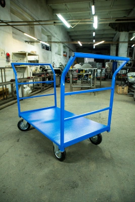 Тележка платформенная TOR ТП-Д (700х1200) с двумя ручками (колеса 200) купить в Москве с доставкой по всей России | ProtosMarket.ru