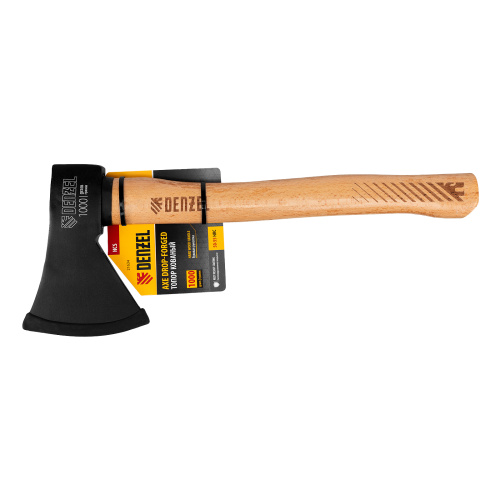 Топор, 1000 г, кованый, буковое топорище Denzel купить в Москве с доставкой по всей России | ProtosMarket.ru