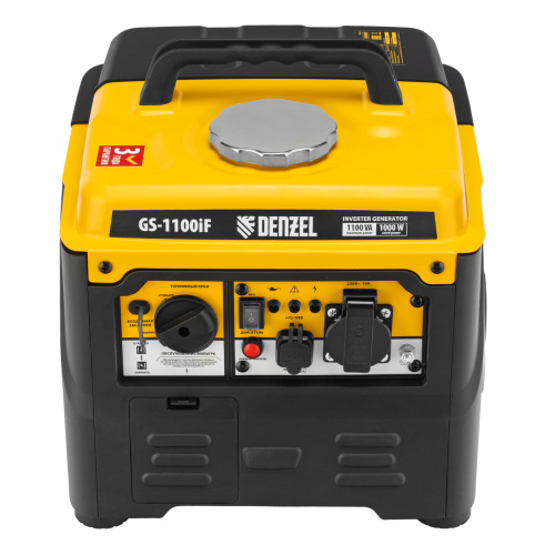 Генератор инверторный GS-1100iF, 1,1 кВт, 230 В, ручной старт DENZEL купить в Москве с доставкой по всей России | ProtosMarket.ru