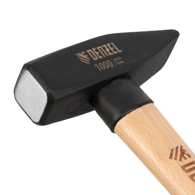 Молоток слесарный, 1000 г, кованый квадратный боек, буковая рукоятка Denzel купить в Москве с доставкой по всей России | ProtosMarket.ru