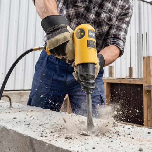 Пневматический молоток НР4500 + набор насадок, 113 л/мин, 4500 уд/мин Denzel по ценам производителя в Казани с доставкой по всей России