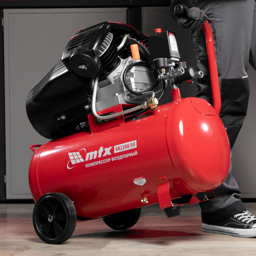 Компрессор воздушный КК-2200/50, 2,2 кВт, 350 л/мин, 50 л, прямой привод, масляный MTX по ценам производителя в Казани с доставкой по всей России
