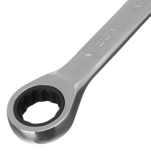 Ключ комбинированный трещоточный, 19 мм, CrV, зеркальный хром Matrix Professional купить в Москве с доставкой по всей России | ProtosMarket.ru