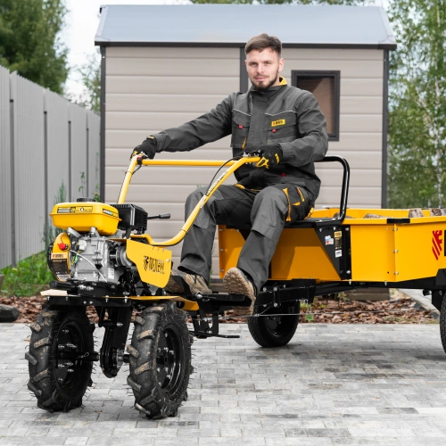 Мотоблок DPT-270S, 7 л.с., ремен.сцеп, фрез 3х4, ШОМ, передачи 2В/1Н Denzel по ценам производителя в Казани с доставкой по всей России