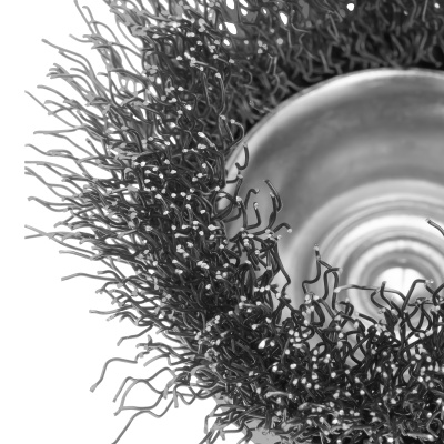 Щетка для дрели, 50 мм, "чашка" со шпилькой, витая проволока 0.3 мм Сибртех по ценам производителя в Казани с доставкой по всей России