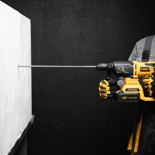 Бур по бетону, двойная спираль, три пылеотводящие кромки, 10 x 460 мм DENZEL купить в Москве с доставкой по всей России | ProtosMarket.ru