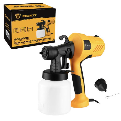 Краскопульт электрический DEKO SG500DK, 800 мл, 500Вт по ценам производителя в Казани с доставкой по всей России