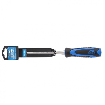 Долото-стамеска, плоская, 6 мм, двухкомпонентная рукоятка, металлический затыльник Барс купить в Москве с доставкой по всей России | ProtosMarket.ru