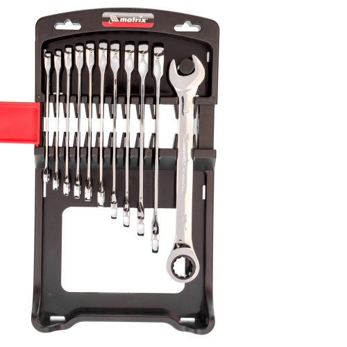 Набор ключей комбинированных, трещоточных 11 шт. Matrix купить в Москве с доставкой по всей России | ProtosMarket.ru