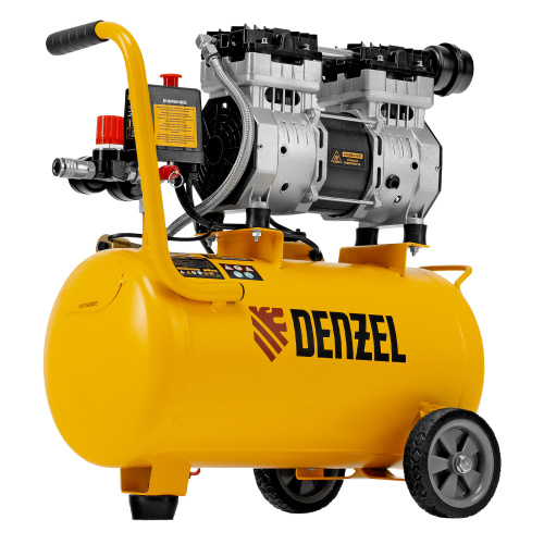 Компрессор DLS950/24 безмаслянный малошумный 950 Вт, 165 л/мин, ресивер 24 л Denzel купить в Москве с доставкой по всей России | ProtosMarket.ru