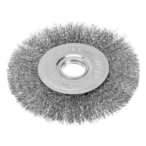Щетка для УШМ, 125 мм, посадка 22.2 мм, плоская, витая проволока Сибртех по ценам производителя в Казани с доставкой по всей России
