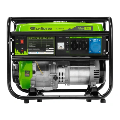 Генератор бензиновый БС-6500, 5.5 кВт, 230В, четырехтактный, 25 л, ручной стартер Сибртех купить в Москве с доставкой по всей России | ProtosMarket.ru