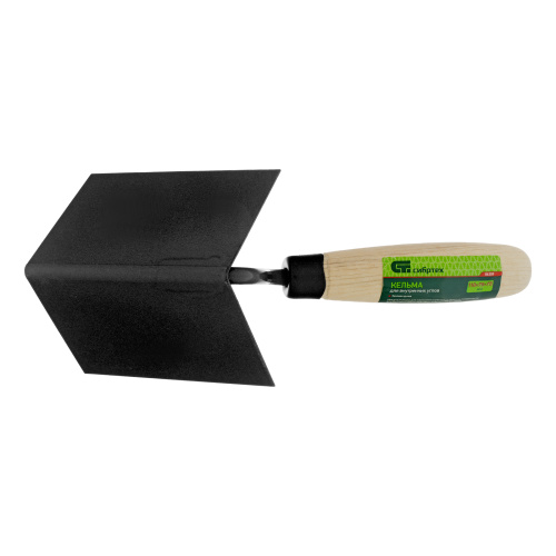 Кельма угловая, 110 х 75 х 75 мм, стальная, для внутренних углов, буковая ручка Сибртех купить в Москве с доставкой по всей России | ProtosMarket.ru