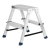 Стремянка двусторонняя 2 ступени, алюминиевая, Сибртех купить в Москве с доставкой по всей России | ProtosMarket.ru