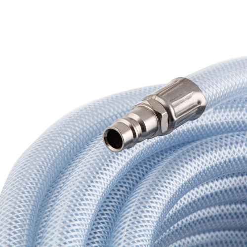 Шланг пневматический ПВХ, 10 x 16 мм, 18 бар, армированный, прозрачный, быстросъемное соединение, 15 м Stels купить в Москве с доставкой по всей России | ProtosMarket.ru