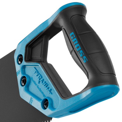 Ножовка по дереву "Piranha", 400 мм, 11-12 TPI, зуб-3D, каленый зуб, тефлоновое покрытие полотна, двухкомпонентная рукоятка Gross купить в Москве с доставкой по всей России | ProtosMarket.ru