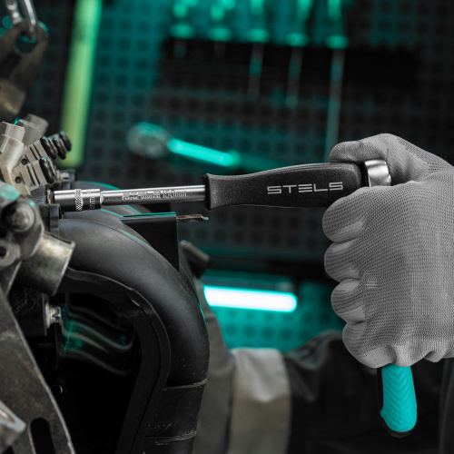 Набор торцевых головок с трещоткой, 1/4", 18 предметов Stels купить в Москве с доставкой по всей России | ProtosMarket.ru