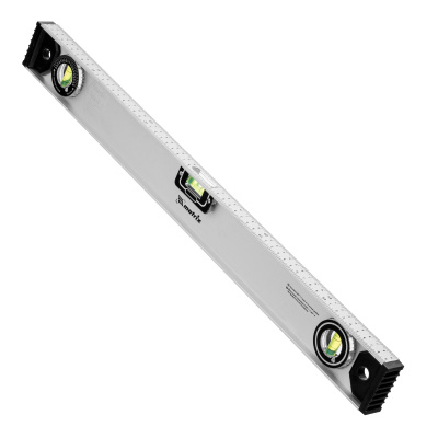 Уровень алюминиевый "Рельс", 600 мм, 3 глазка (1 поворотный) Matrix по ценам производителя в Казани с доставкой по всей России