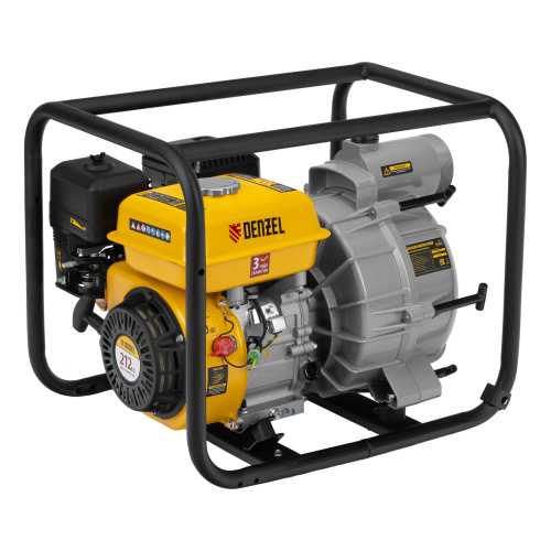Мотопомпа бензиновая для грязной воды PX-80D7, 7 л.с., 3", 1300 л/мин, глуб 8 м,напор 30 м Denzel по ценам производителя в Казани с доставкой по всей России