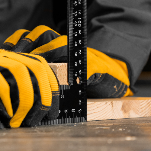 Угольник, 200 х 300 мм, алюминиевый, лазерная гравировка Denzel по ценам производителя в Казани с доставкой по всей России