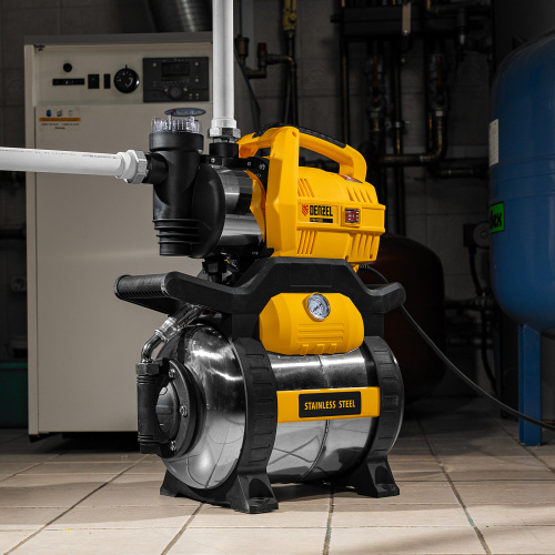 Насосная станция PSХ950X, Х-Pro, 950 Вт, 3300 л/ч, ресивер 24 л, подъем 38 м, нержавейка Denzel купить в Москве с доставкой по всей России | ProtosMarket.ru