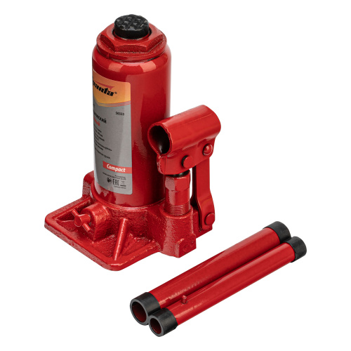Домкрат гидравлический бутылочный 5 т, h подъема 180-340 мм Sparta Compact купить в Москве с доставкой по всей России | ProtosMarket.ru