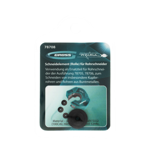 Режущий элемент, ролик трубореза для артиколов 78705, 78706, 4.5 х 3 х 16 мм, для резки труб из цветных металлов Gross по ценам производителя в Казани с доставкой по всей России