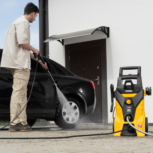 Моечная машина высокого давления R-180i, 2400 Вт, 180 бар, 7.5 л/мин, асинхронный двигатель Denzel купить в Москве с доставкой по всей России | ProtosMarket.ru
