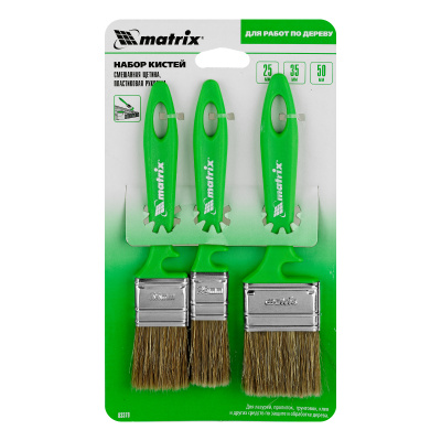 Набор кистей «Работы по дереву» 25 мм, 35 мм, 50 мм Color Line Matrix купить в Москве с доставкой по всей России | ProtosMarket.ru