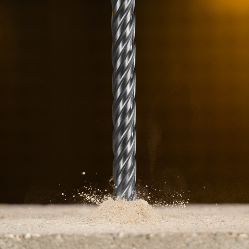 Бур по бетону, цельная крестовая пластина, 12x265 мм, SDS PLUS Denzel по ценам производителя в Казани с доставкой по всей России