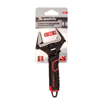 Ключ разводной, тонкие губки, фосфатированный, двухкомпонентная рукоятка, 150 мм, PRO Matrix купить в Москве с доставкой по всей России | ProtosMarket.ru
