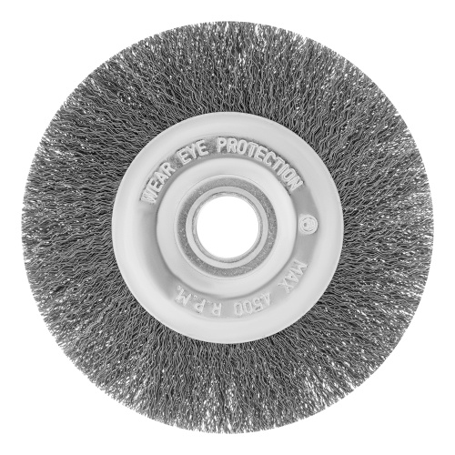 Щетка для УШМ, 150 мм, посадка 22.2 мм, плоская, витая проволока Сибртех по ценам производителя в Казани с доставкой по всей России