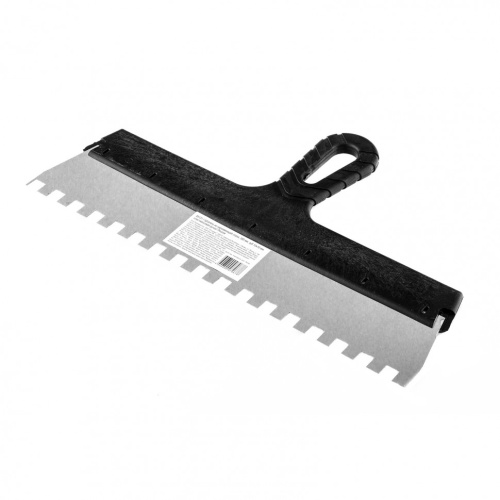 Шпатель из нержавеющей стали, 350 мм, зуб 10 х 10 мм, пластмассовая ручка Sparta купить в Москве с доставкой по всей России | ProtosMarket.ru