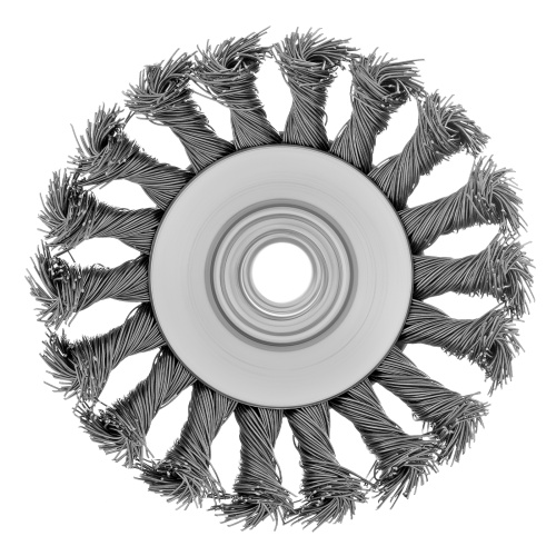 Щетка для УШМ, 100 мм, М14, "тарелка", крученая металлическая проволока Сибртех по ценам производителя в Казани с доставкой по всей России