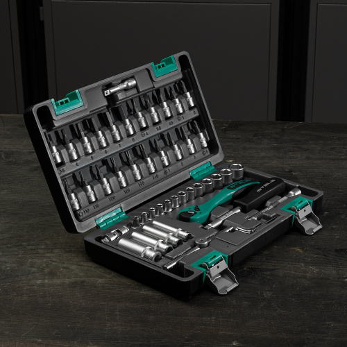 Набор инструментов, 1/4", Cr-V, S2, усиленный кейс, 47 предметов Stels купить в Москве с доставкой по всей России | ProtosMarket.ru