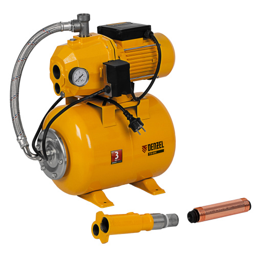 Насосная станция эжекторная PSD800C, 800 Вт, 2400 л/ч, ресивер 24 л, всасывание 20 м Denzel купить в Москве с доставкой по всей России | ProtosMarket.ru