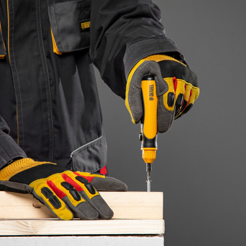 Отвертка реверсивная, механизм SmartPush mini 11 шт, CrMo Denzel купить в Москве с доставкой по всей России | ProtosMarket.ru