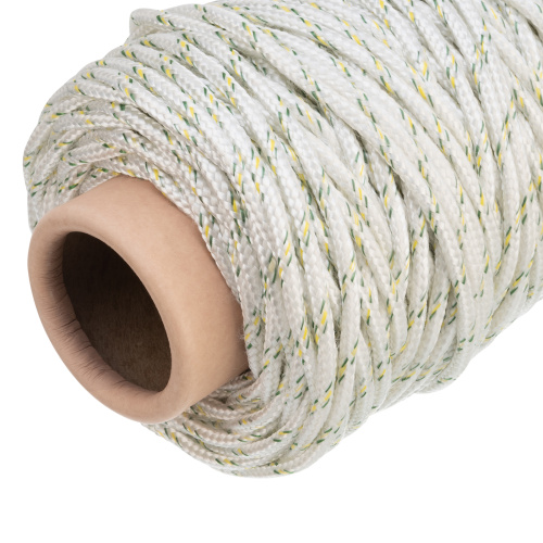 Фал плетеный капроновый с сердечником, 6 мм, L 100 м, 16-прядный, Сибртех купить в Москве с доставкой по всей России | ProtosMarket.ru