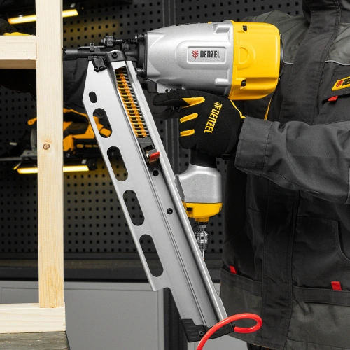 Нейлер пневматический PN2190 для гвоздей SN21 от 50 до 90 мм Denzel купить в Москве с доставкой по всей России | ProtosMarket.ru