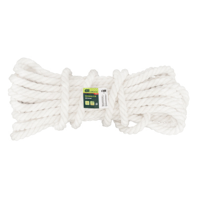 Веревка х/б, D 18 мм, L 11 м, крученая, 567 кгс Сибртех купить в Москве с доставкой по всей России | ProtosMarket.ru