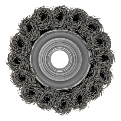 Щетка для УШМ, 65 мм, М14, "чашка", крученая проволока 0.35 мм Matrix по ценам производителя в Казани с доставкой по всей России