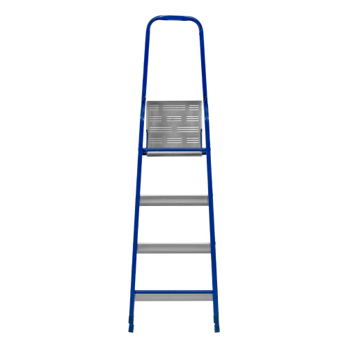 Стремянка, 4 ступени, стальной профиль, алюминиевые ступени Сибртех купить в Москве с доставкой по всей России | ProtosMarket.ru