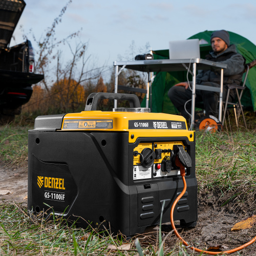 Генератор инверторный GS-1100iF, 1,1 кВт, 230 В, ручной старт DENZEL купить в Москве с доставкой по всей России | ProtosMarket.ru