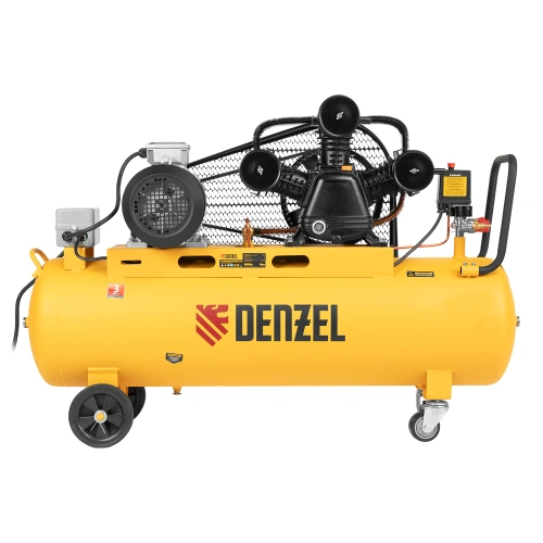 Компрессор воздушный BCW3000-T/100, ременный привод, 3.0 кВт, 100 литров, 520 л/мин Denzel по ценам производителя в Казани с доставкой по всей России