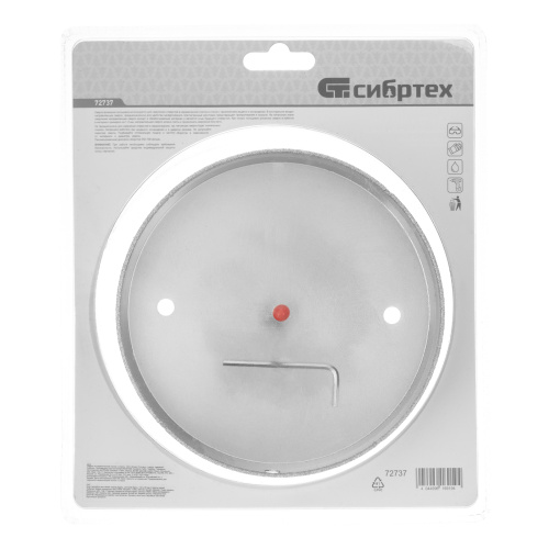 Сверло по керамической плитке и стеклу, 140 х 55 мм, шестигранный хвостовик, с центрующим сверлом Сибртех купить в Москве с доставкой по всей России | ProtosMarket.ru