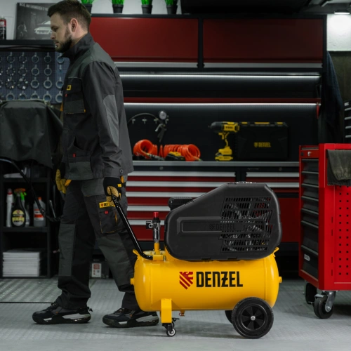 Компрессор воздушный рем. привод BCI 2100/50, 2,1 кВт, 50 литров, 400 л/мин Denzel по ценам производителя в Казани с доставкой по всей России